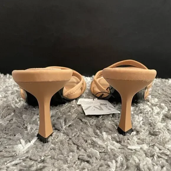 NWT Zara Athletic Heeled Sandals - Picture 9 of 11